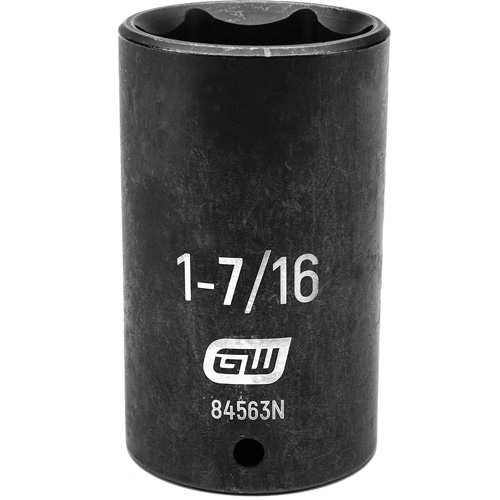 Socket, Impact, 1-7/16", 1/2" Drive, 6 Points, Deep Les Fournitures Industrielles Méga
