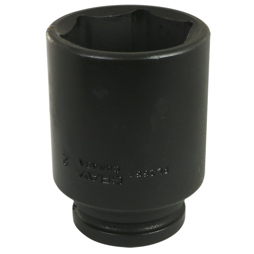 Socket, Impact, 2-1/16", 3/4" Drive, 6 Points, Deep Les Fournitures Industrielles Méga