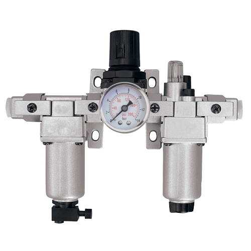 Filtre, r&eacute;gulateur et lubrificateur d'air modulaire (manom&egrave;tre compris), 1" NPT Les Fournitures Industrielles Méga