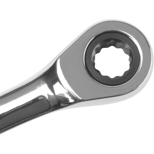 Metric Ratcheting Combination Wrench, 12 Point, 8 mm, Chrome Finish Les Fournitures Industrielles Méga