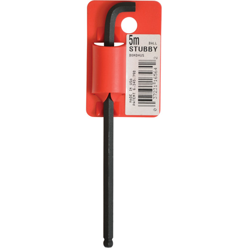 Long-Arm Hex Key Wrench, Ball End, 5 mm x 119 mm L, L Shape Les Fournitures Industrielles Méga
