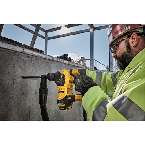 L-Shape SDS Plus Rotary Hammer, 3/16" - 7/8", 8.5 A, 0-5200 BPM BPM, 0-1150 RPM RPM, 2.58 ft.-lbs. Les Fournitures Industrielles Méga