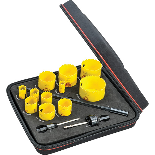 Trousse de scies-cloches industrielles, 14 morcea Les Fournitures Industrielles Méga