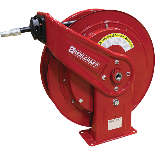 HD70000 Series Heavy-Duty Hose Reel with Hose, Greases, 3/8" x 75', Single Hose, 4800 PSI Les Fournitures Industrielles Méga