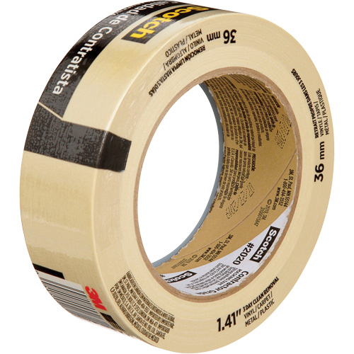Ruban-cache Scotch pour entrepreneurs 2020, 36 mm (1-1/2") x 55 m (180'), Beige Les Fournitures Industrielles Méga