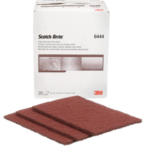 Scotch-Brite Extra-Duty Hand Pad, Aluminum Oxide, 9" x 6", Fine Grit Les Fournitures Industrielles Méga