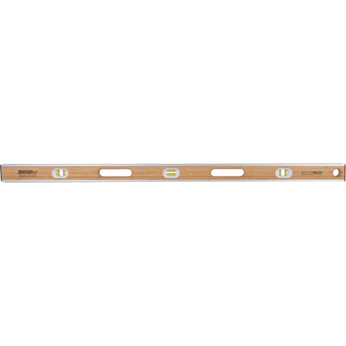 Niveau en bambou Eco-Tech, Poutre en I, 48" lo, Bois, 3, Non magn&eacute;tique Les Fournitures Industrielles Méga