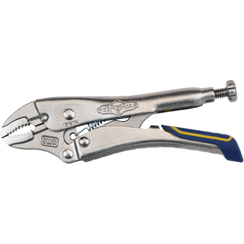 Fast Release Locking Pliers with Wire Cutter, 5" Length, Curved Jaw Les Fournitures Industrielles Méga