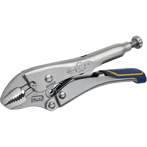 Fast Release Locking Pliers with Wire Cutter, 5" Length, Curved Jaw Les Fournitures Industrielles Méga