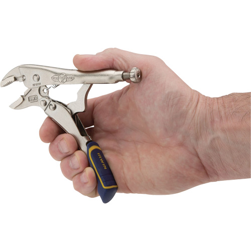 Fast Release Locking Pliers with Wire Cutter, 5" Length, Curved Jaw Les Fournitures Industrielles Méga