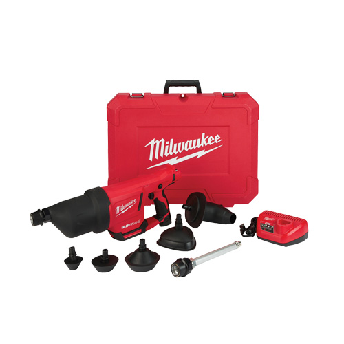 Trousse de pistolet &agrave; air de nettoyage de drain M12 Airsnake, &eacute;lectrique Les Fournitures Industrielles Méga