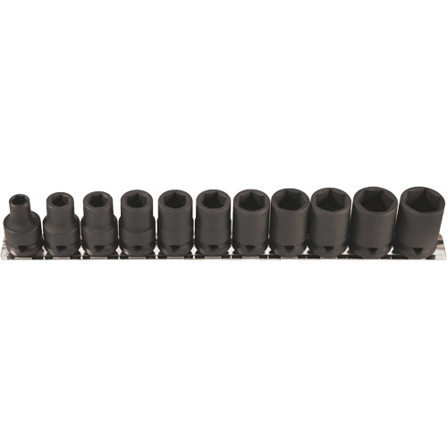 Thin Walled Socket Set, 11 Pcs, Impact, 3/8" Drive Size Les Fournitures Industrielles Méga