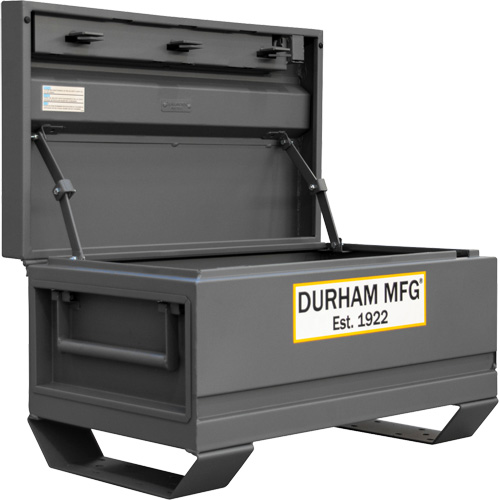 Jobsite Storage Box, 32" x 19" x 17-13/16", Steel, Grey Les Fournitures Industrielles Méga