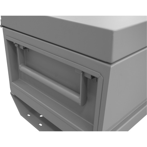 Jobsite Storage Box, 32" x 19" x 17-13/16", Steel, Grey Les Fournitures Industrielles Méga