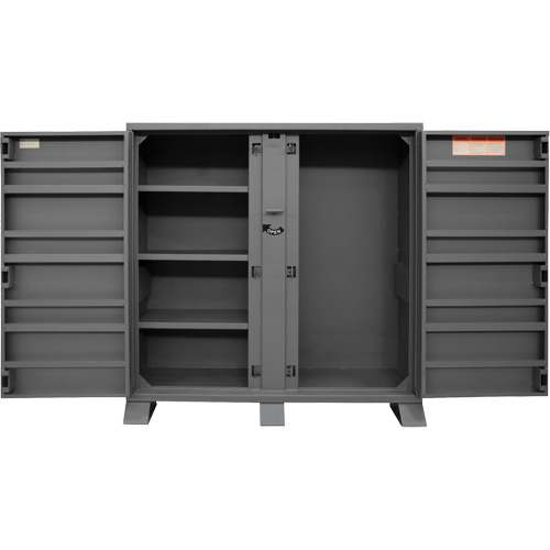 Jobsite Storage Shelving Cabinet, Steel, 47.5 Cubic Feet, Grey Les Fournitures Industrielles Méga
