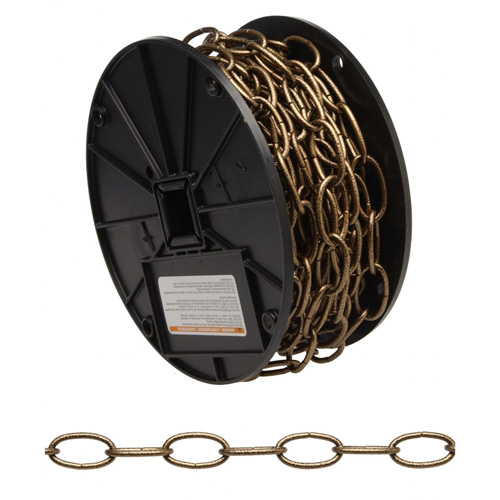 Decorator Chain, Carbon Steel, #10 x 60' (18.3 m) L, 35 lbs. (0.0175 tons) Load Capacity Les Fournitures Industrielles Méga