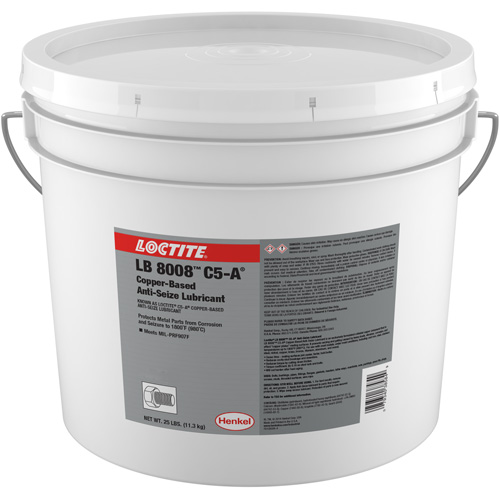 Lubrifiant antiblocage au cuivre LB 8008 C5-A, 25 lb, Seau, 1800°F (982°C) Temp&eacute;rature max. Les Fournitures Industrielles Méga