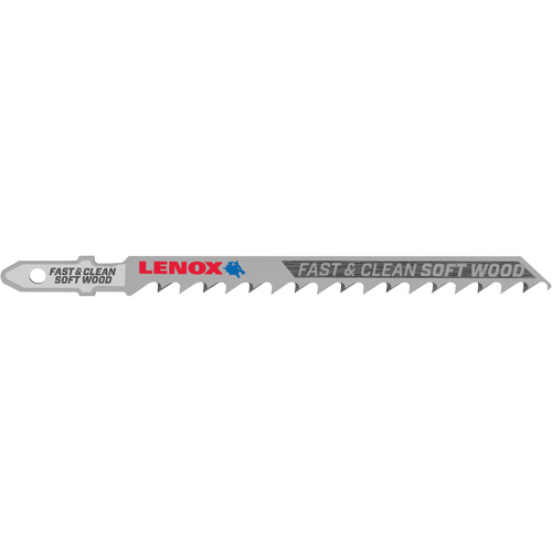 Lame de scie sauteuse pour coupe nette, Bim&eacute;tal, Tige en T, 4" lo, 6 dents par pouce Les Fournitures Industrielles Méga
