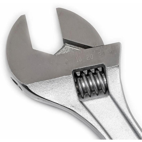 Cl&eacute; &agrave; molette, 15" lo, la max. 1-11/16", Chrome Les Fournitures Industrielles Méga