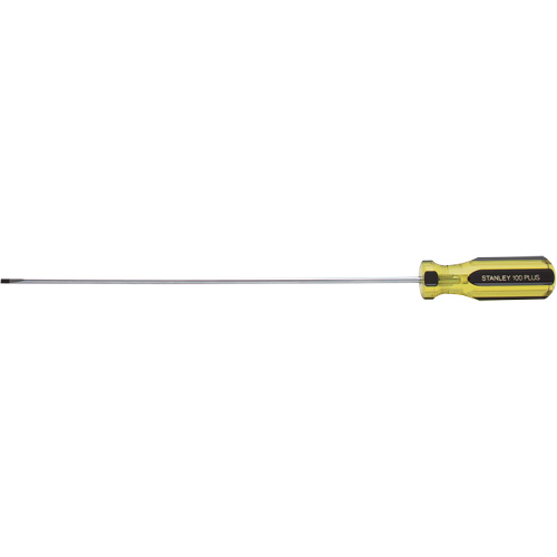 100 PLUS&reg; Extra-Light Cabinet Tip Screwdriver, 1/8" Tip, Round, 6-5/8" L, Plastic Handle Les Fournitures Industrielles Méga