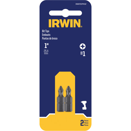 Insert Bits, Phillips, #1, 1/4" Drive Les Fournitures Industrielles Méga