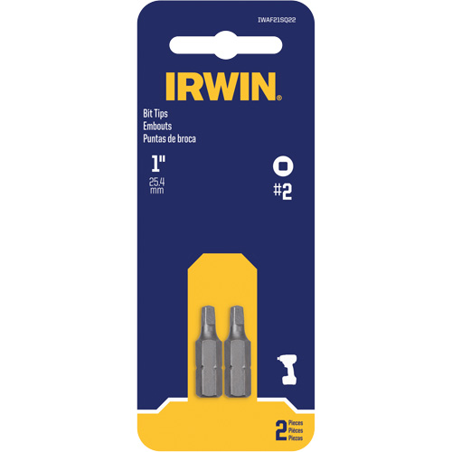 Insert Bits, Square, #2, 1/4" Drive Les Fournitures Industrielles Méga