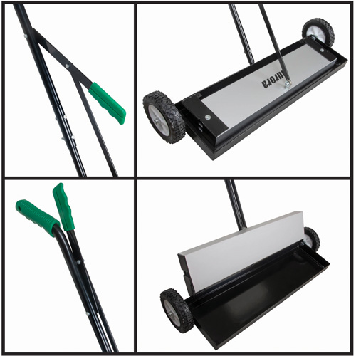 Magnetic Push Sweeper, 24" W Les Fournitures Industrielles Méga