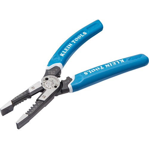 Outil polyvalent Klein-Kurve pour d&eacute;nuder, couper et sertir les fils, 8-1/4" lo, 8 - 20 AWG Les Fournitures Industrielles Méga