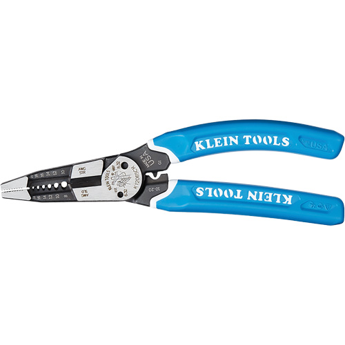 Outil polyvalent Klein-Kurve pour d&eacute;nuder, couper et sertir les fils, 8-1/4" lo, 8 - 20 AWG Les Fournitures Industrielles Méga