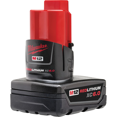 M12 Redlithium XC6.0 Battery, Lithium-Ion, 12 V, 6 Ah Les Fournitures Industrielles Méga