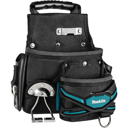 TH3 Roofer & General-Purpose Pouch, Multiple Tool Holder, Leather/Polyester/Polypropylene, 2 Pockets Les Fournitures Industrielles Méga