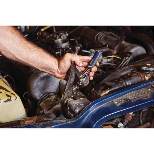 Vise-Grip&reg; Fast Release 10WR Locking Pliers with Wire Cutter, 10" Length, Curved Jaw Les Fournitures Industrielles Méga