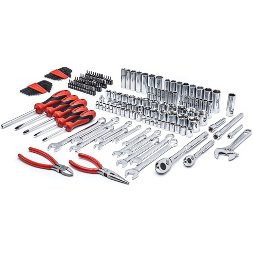 Jeu d'outils m&eacute;triques/SAE de qualit&eacute; professionel &agrave; 6 pans et &agrave; prise 3/8" Les Fournitures Industrielles Méga
