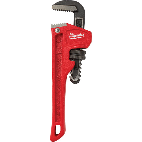Pipe Wrench, 3/4" Jaw Capacity, 6" Long, Powder Coated Finish Les Fournitures Industrielles Méga