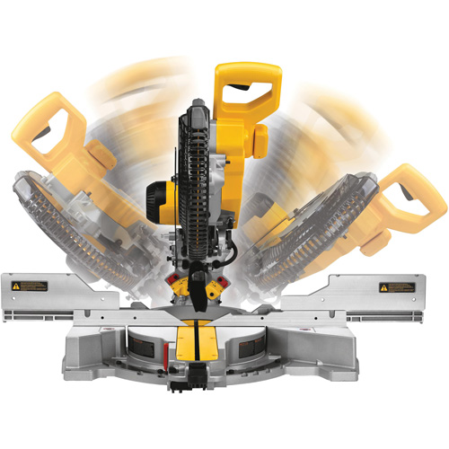 Scie &agrave; onglets combin&eacute;s coulissante &agrave; double biseau, 12", 15 A, 120 V Les Fournitures Industrielles Méga