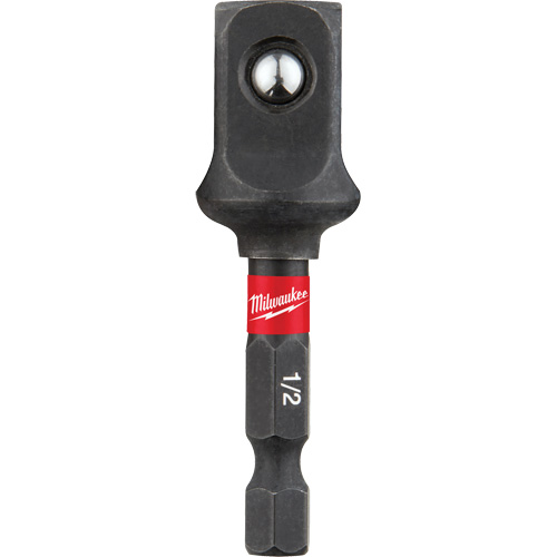 Shockwave Impact Socket Adapter, 1/4" Drive Size, 1/2" Male Size, Ball, 2" L Les Fournitures Industrielles Méga