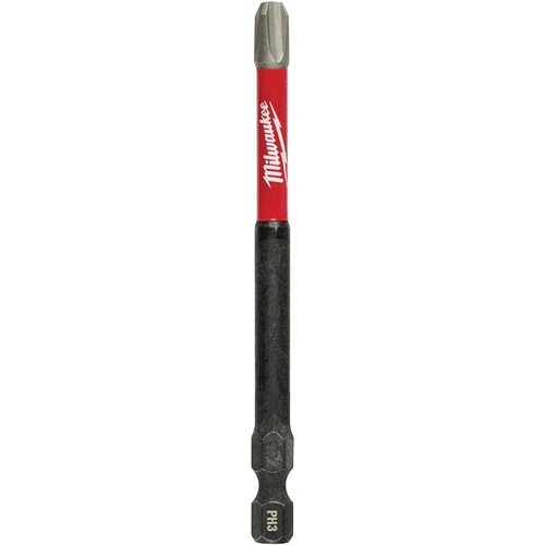 Embout de tournevis Shockwave Impact Duty, Phillips, Embout #3, Prise 1/4", Longueur 3-1/2" Les Fournitures Industrielles Méga