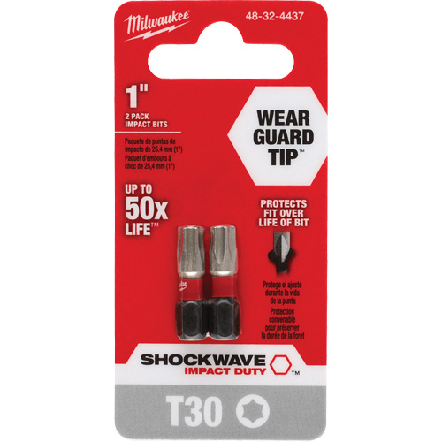 Shockwave Impact Duty Screwdriver Bit, Torx, T-30, 1/4" Drive Les Fournitures Industrielles Méga