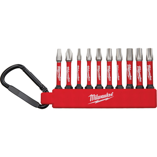 Shockwave Bit Set, 10 Pcs., Phillips/Square/Torx&reg; Les Fournitures Industrielles Méga
