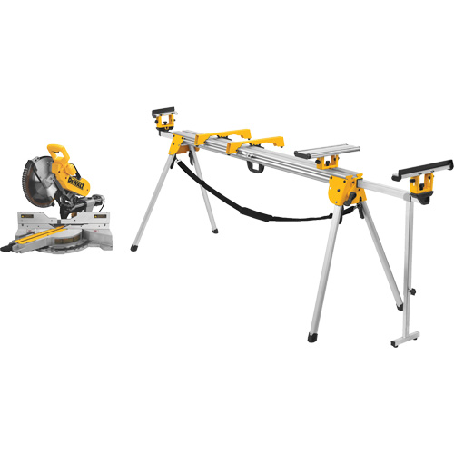 Double Bevel Sliding Compound Mitre Saw with Stand Les Fournitures Industrielles Méga