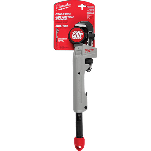 Cl&eacute; &agrave; tuyau adaptable Cheater, Cap des m&acirc;choires 2-1/2", Longueur 18"/11"/24" Les Fournitures Industrielles Méga