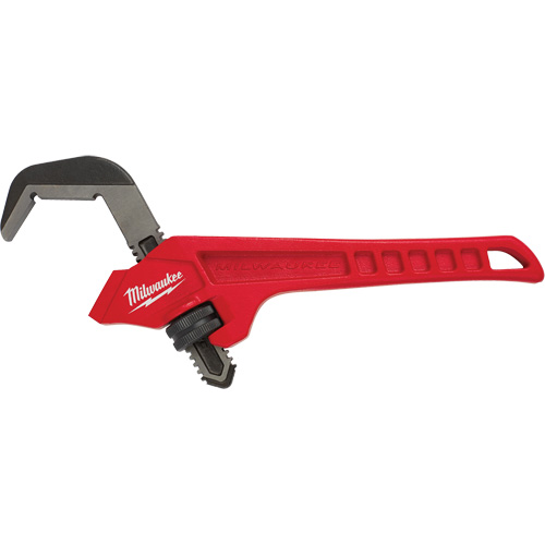 Steel Offset Hex Pipe Wrench, 2-5/8" Jaw Capacity, 10-1/2" Long, Powder Coated Finish, Ergonomic Handle Les Fournitures Industrielles Méga
