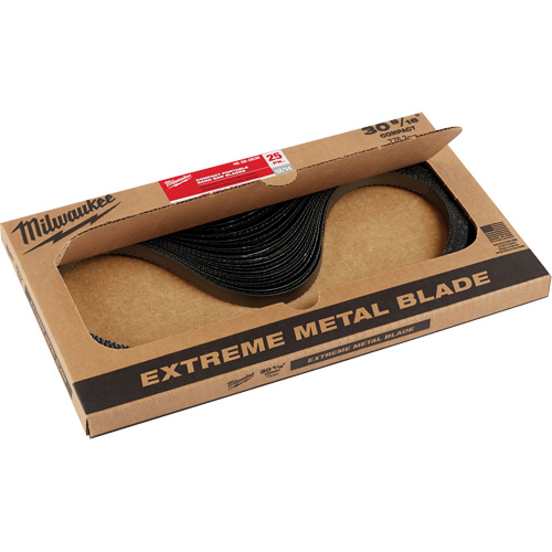 Extreme Metal Band Saw Blades, High Speed Steel, 30-9/16" L x 1/2" W x 0.02" Thick, 8/10 TPI Les Fournitures Industrielles Méga