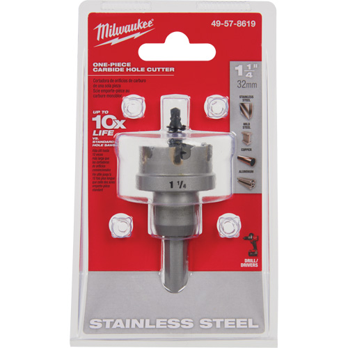 Scies-cloches au carbure monobloc, 1-1/4", Profondeur de la coupe de 3/16" Les Fournitures Industrielles Méga