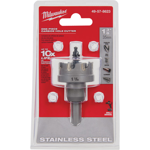 Scies-cloches au carbure monobloc, 1-3/8", Profondeur de la coupe de 3/16" Les Fournitures Industrielles Méga