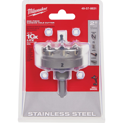 One-Piece Carbide Hole Cutters, 2", 3/16" Depth of Cut Les Fournitures Industrielles Méga