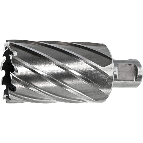Fraise annulaire DRILLCO, Diam&egrave;tre de 7/16", Acier rapide, Profondeur de la coupe de 1", Tige 3/4" Les Fournitures Industrielles Méga