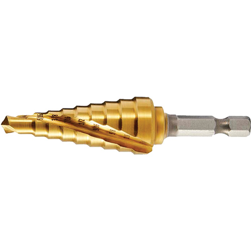 DRILLCO #1 Step Drill, 1/8" - 1/2" , 1/32" Increments Les Fournitures Industrielles Méga