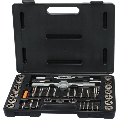 DRILLCO Metric Tap & Die Set, 36 Pieces Les Fournitures Industrielles Méga