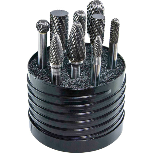Jeu d'al&eacute;soirs au carbure plein &agrave; simple coupe Magnum SET 1 DRILLCO, 8 morcea Les Fournitures Industrielles Méga